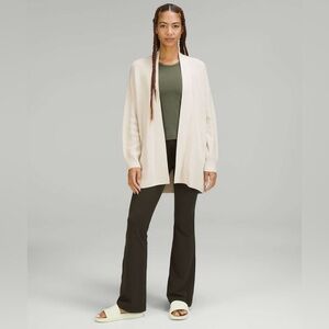 Lululemon Merino Wool-Blend Ribbed Long Wrap Sweater